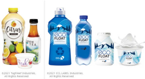 Shrink labels for PET bottles